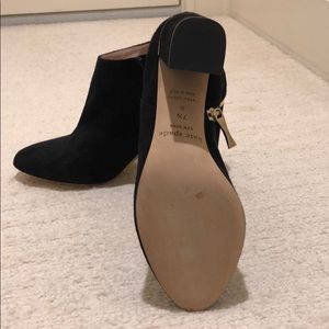 kate spade Shoes - Kate Spade Suede Booties with Gold Trim kate spade Shoes - Kate Spade Suede Booties with Gold Trim